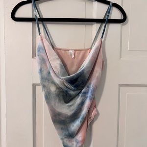 Free people suede bodysuit